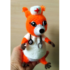 Вязаная игрушка ДОКТОР БЕЛКИНА купить