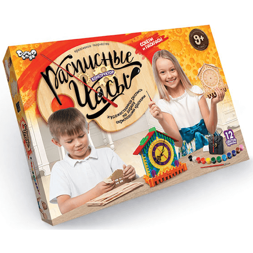 ​Расписные часы своими руками