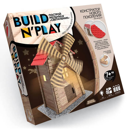 BUILD N'PLAY конструктор МЕЛЬНИЦА-СВЕТИЛЬНИК