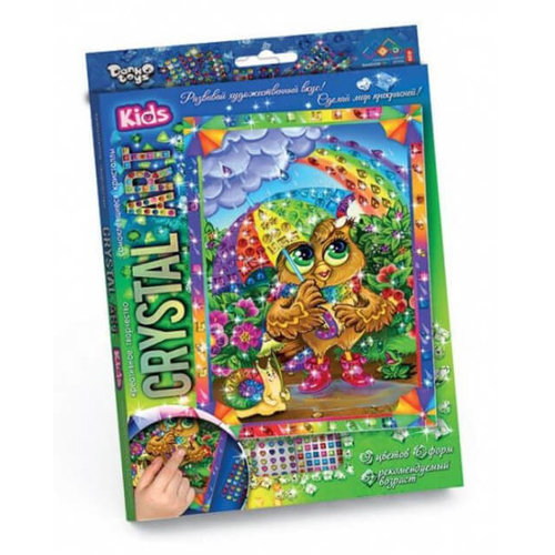 СОВА И РАДУГА набор Crystal Art Kids