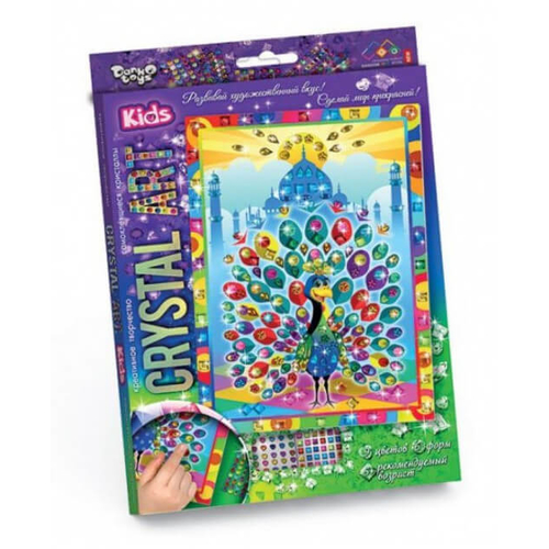 ПАВЛИН набор Crystal Art Kids