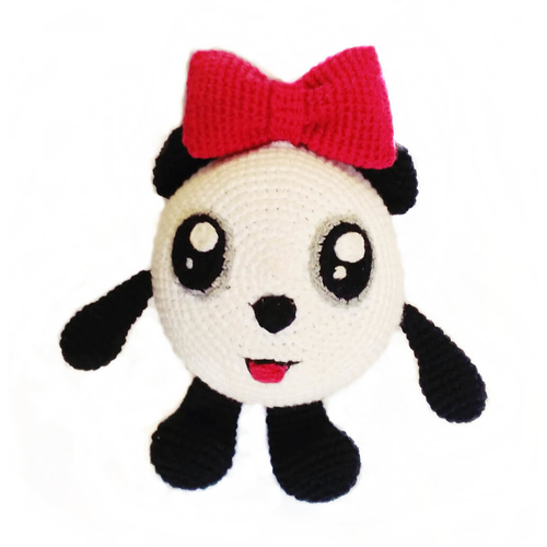 Вязаная игрушка ПАНДОЧКА из мультфильма "Малышарики" купить