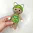 Вязаная игрушка Котик ЗСУ крючком